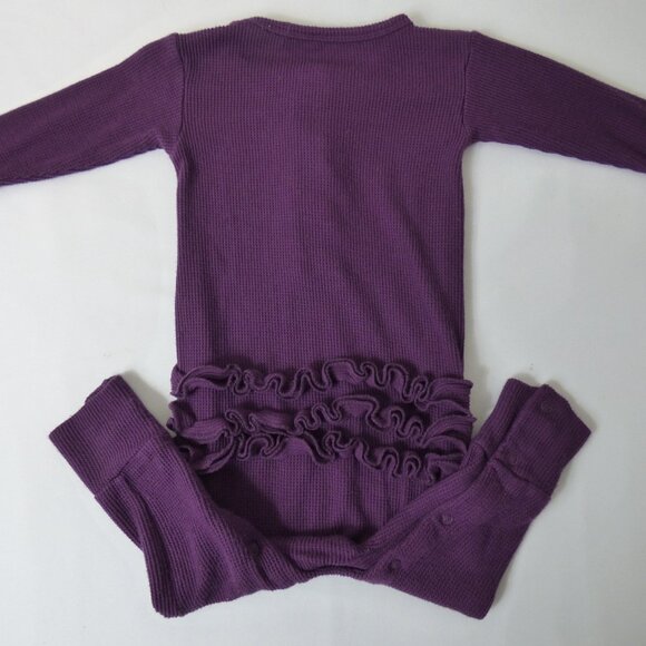 Posh Peanut Waffle Romper & Floral Bubble Set, Size 18-24 Months - Picture 4 of 7